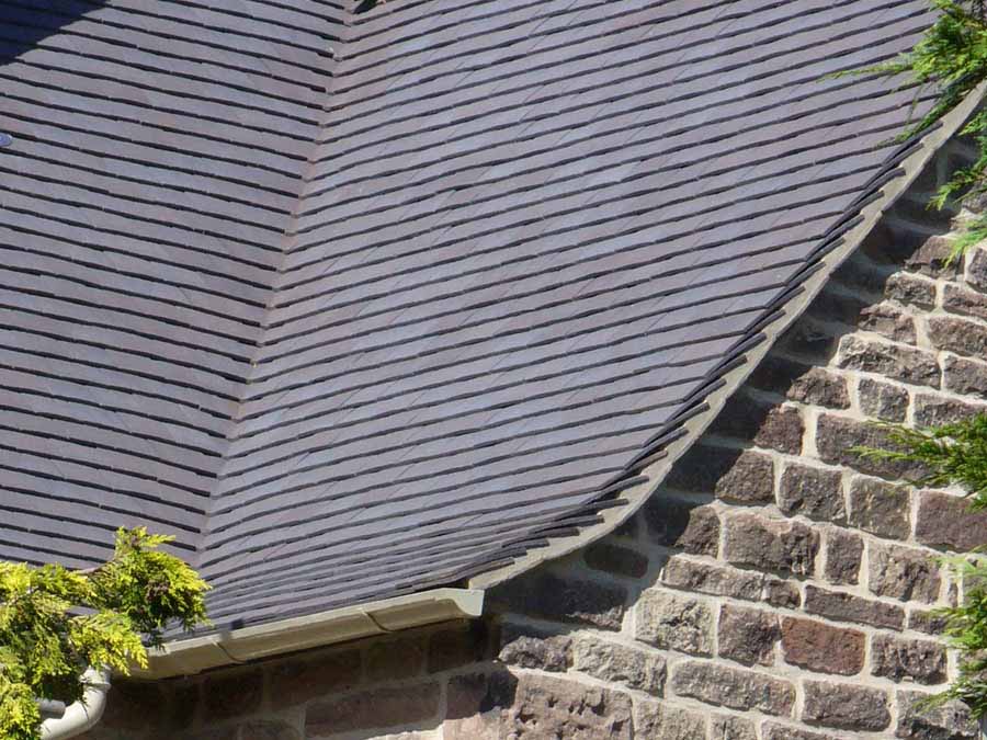 Handmade Classic Staffordshire Blue clay roof tiles in Derbyshire