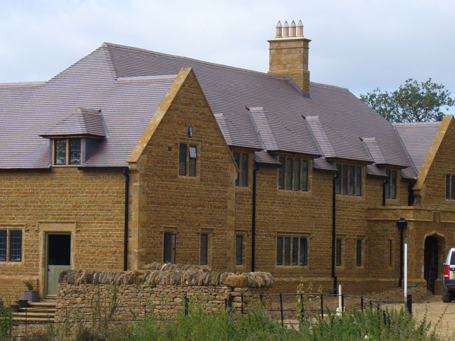 This impressive self build uses Blue Brindle as an alternative to slate