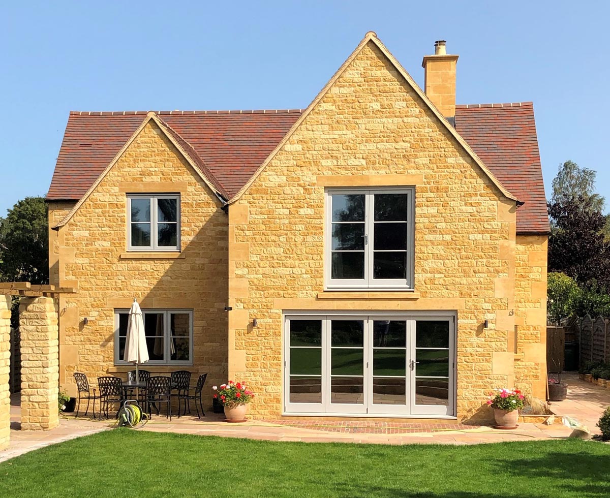 A new build house in the Cotswolds with Brown Antique Rustic tiles