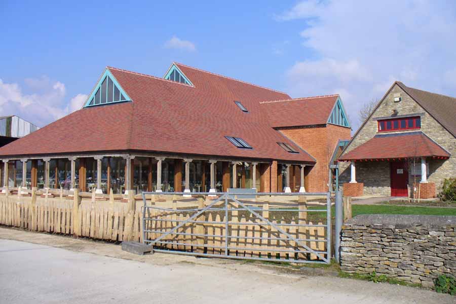 Aston Pottery blend of Red and Country Brown clay roof tiles