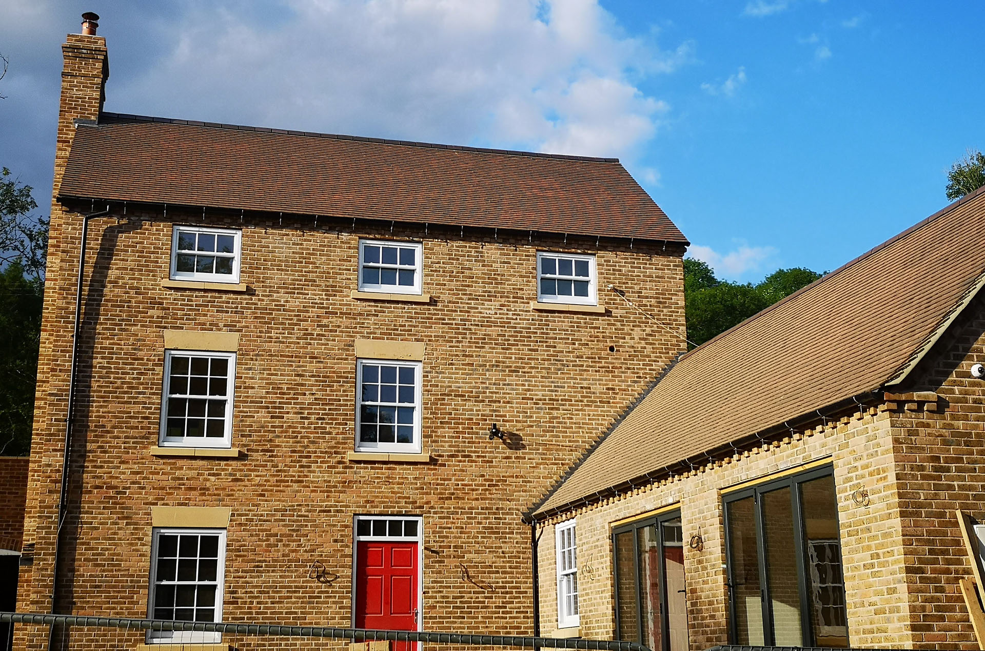 Brown Brindle Tiles at Henrietta Way Ironbridge