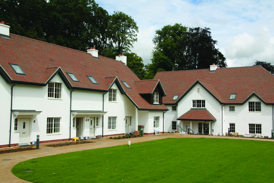 Collingwood blend tiles at Lime Tree Court at Audley Inglewood