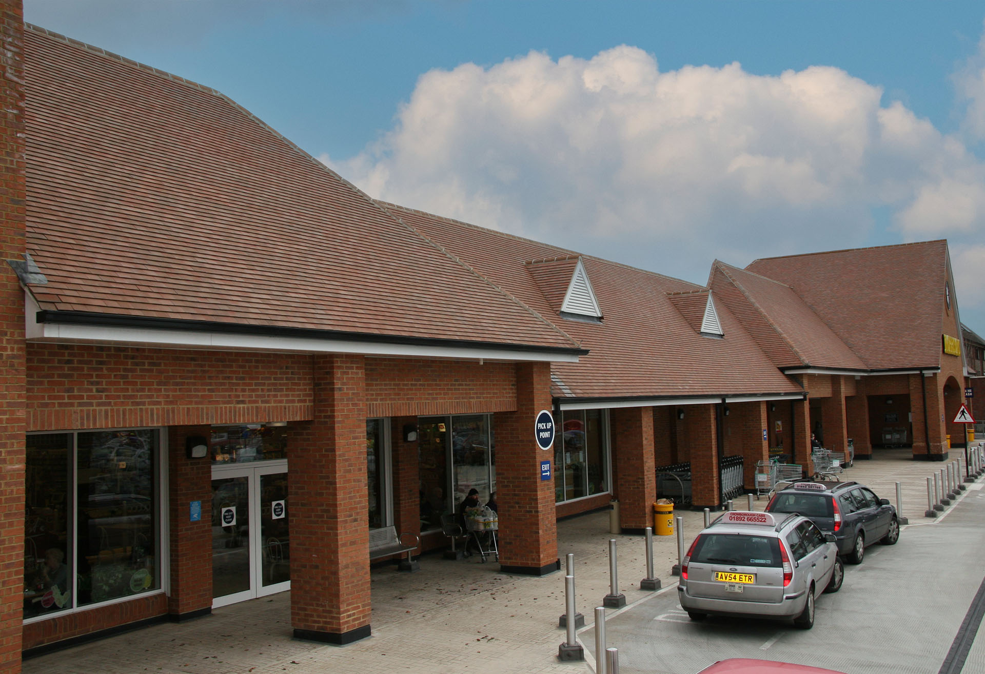 Country Brown tiles at a Morrisons supermarket