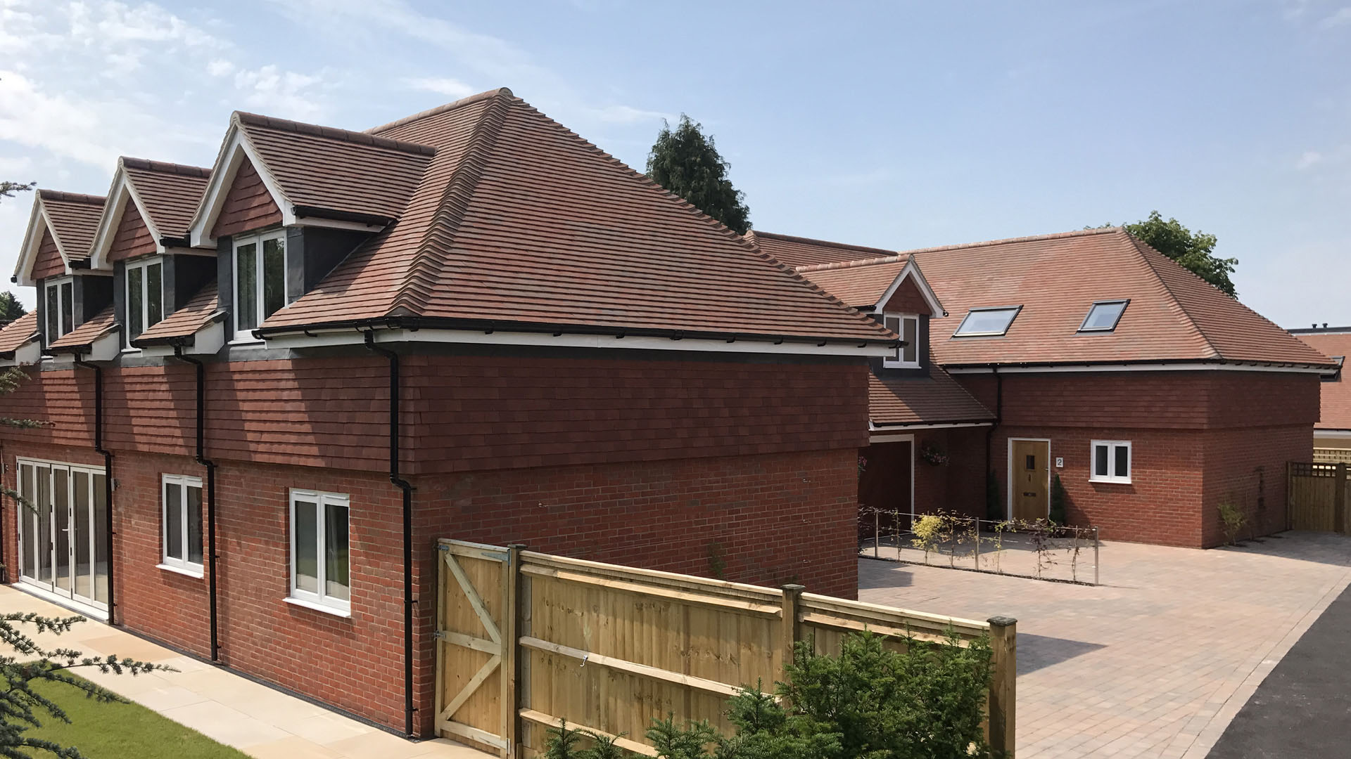 Country Brown tiles on a new Millgate Homes development in Winchester