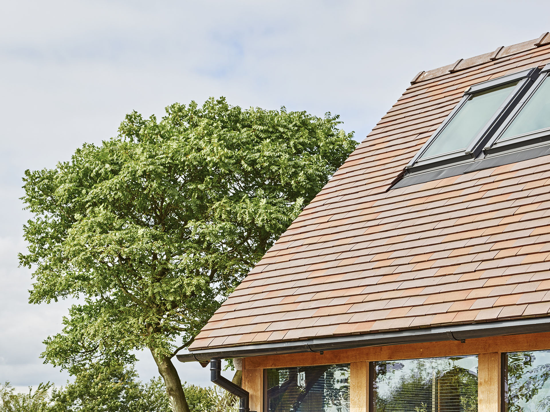 Dreadnought Collingwood blend tiles on a self build in Cheshire