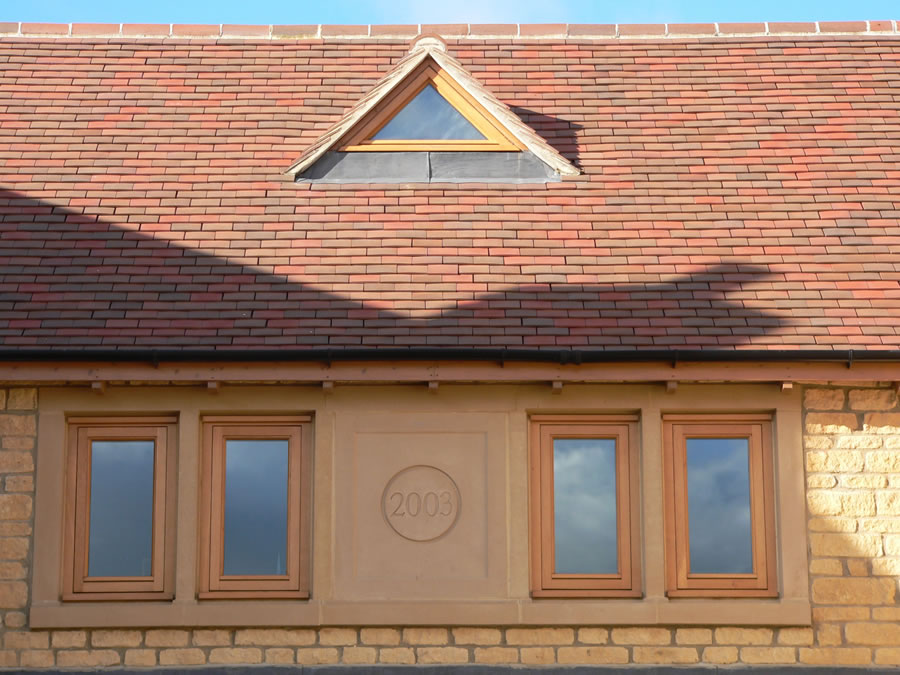 Trafalgar Blend roof tiles on a self build at Greens Norton