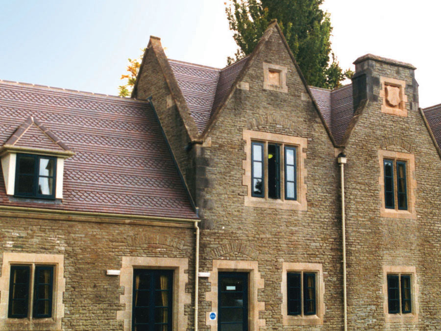Tortworth Court Hotel Blue Brindle and Ornamental Club tiles