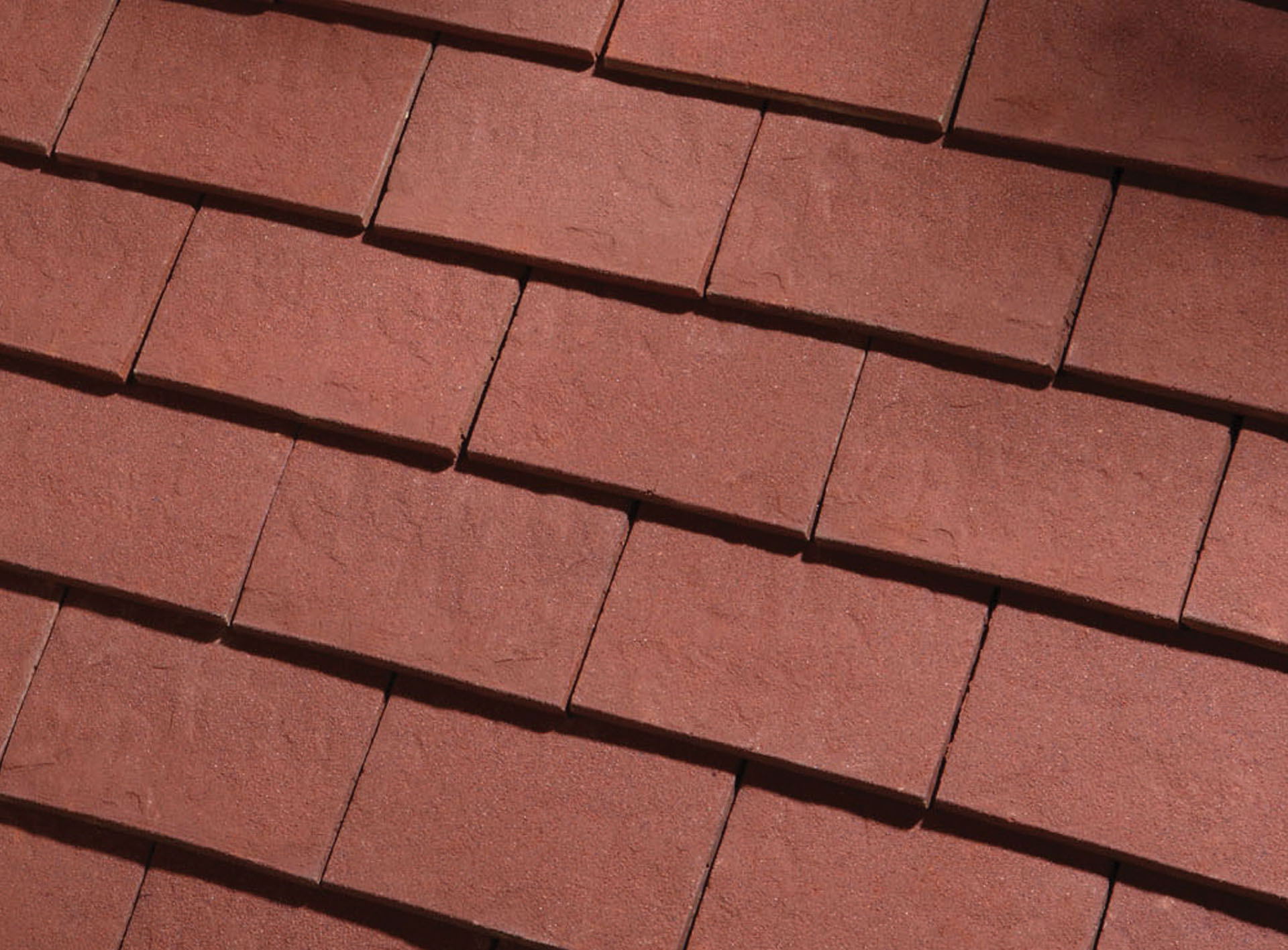classic deep red handmade tiles landscape