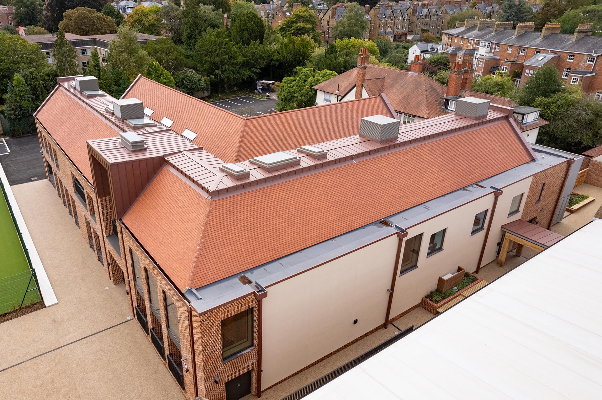 red Rustic tiles Skippers Music School at The Dragon in Oxford