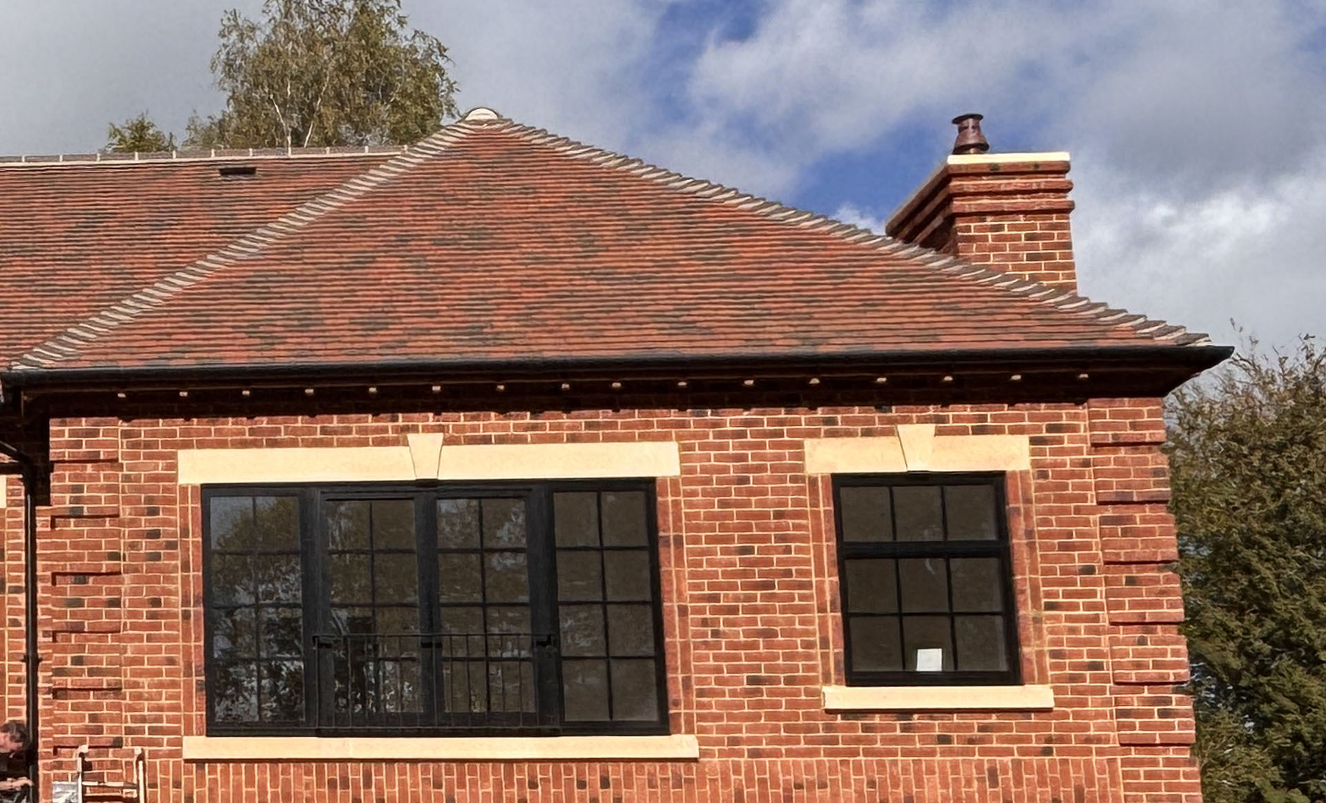 trafalgar blend tiles on a self build project in the south